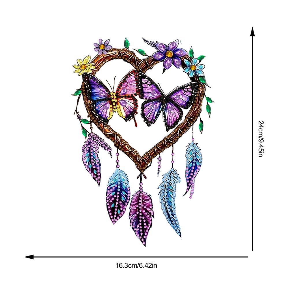 Pióro Łapacz Snów Cyrkonie Diamentowe Wisiorki Diamentowa Mozaika Ozdoby Diamentowa Mozaika Wiszący Wisiorek do Rękodzieła Artystycznego