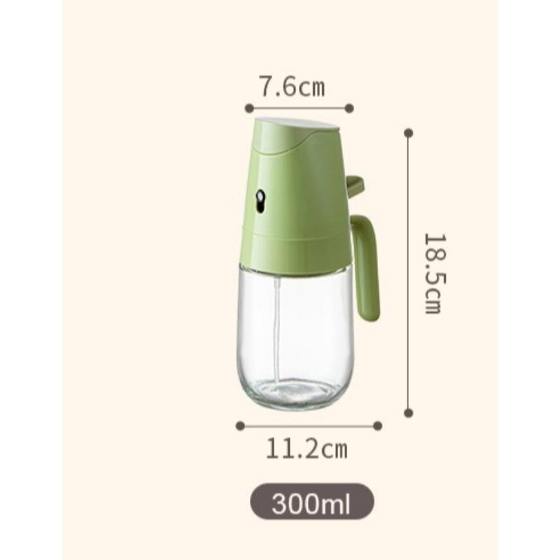 Sprühgieß-Doppelzweck-Glasölkanne Sprühölkanne Haushalt Küche mit Schloss Auslaufsichere Öl-Essig-Gewürzflasche