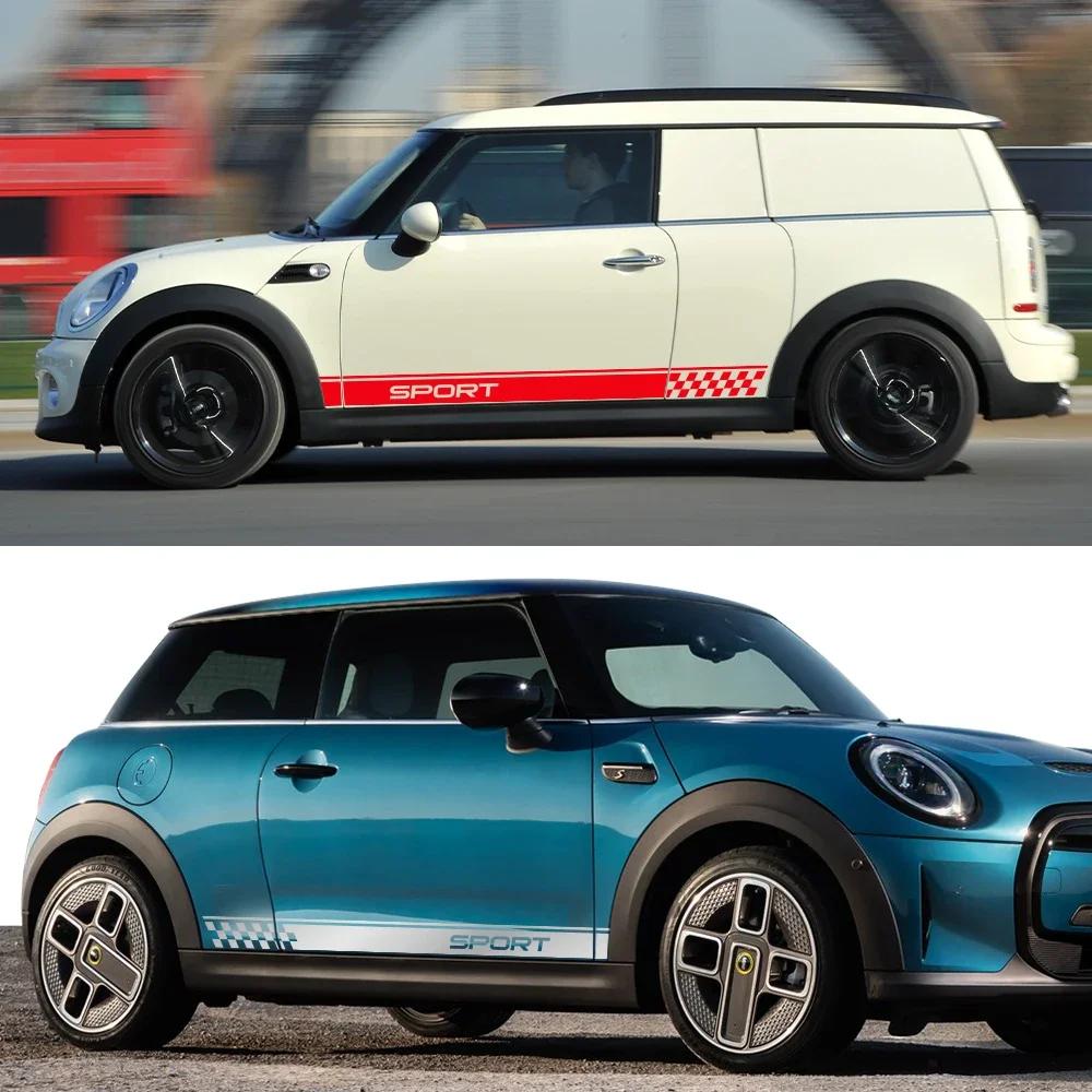 Car Racing Side Body Vinyl Trim Graphic Sticker Decal for MINI Cooper S One JCW F55 F56 F60 R55 R56 R60 Car Exterior Accessories