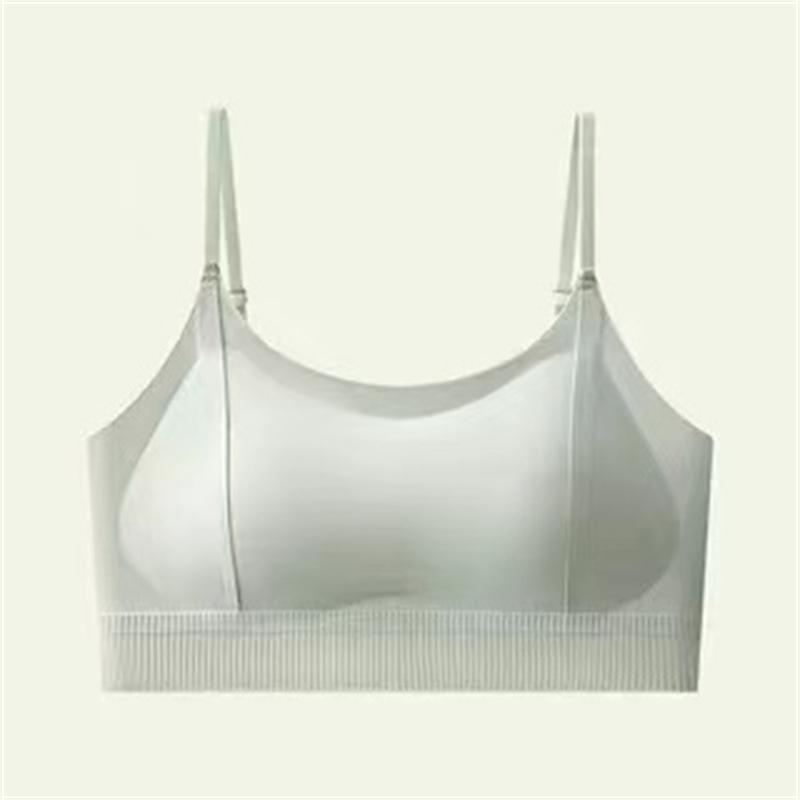 Sexy Seamless Fixed Cup Push Up Cross Back Strappy Bra For Women