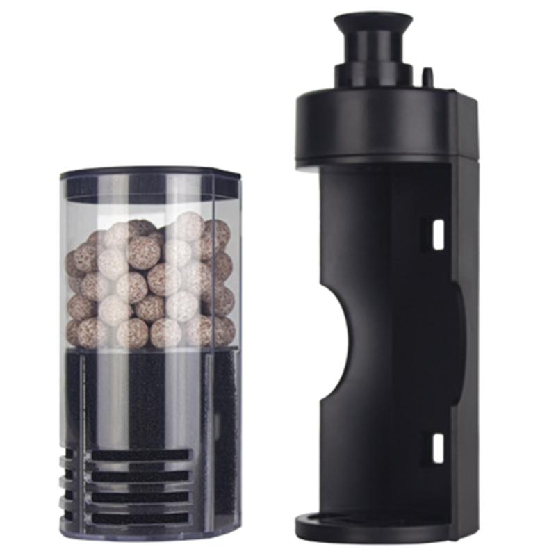 Aquarium Wasserreinigungsgerät Saugnapf Fisch Wandmontiert Wasserzubehör Leises Filtergerät für Büro Zuhause