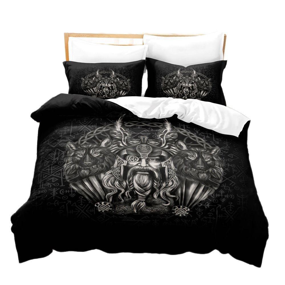 Quilt Cover 3D Three-Piece Kit Digital Printing Thickened Two-Piece Bedding