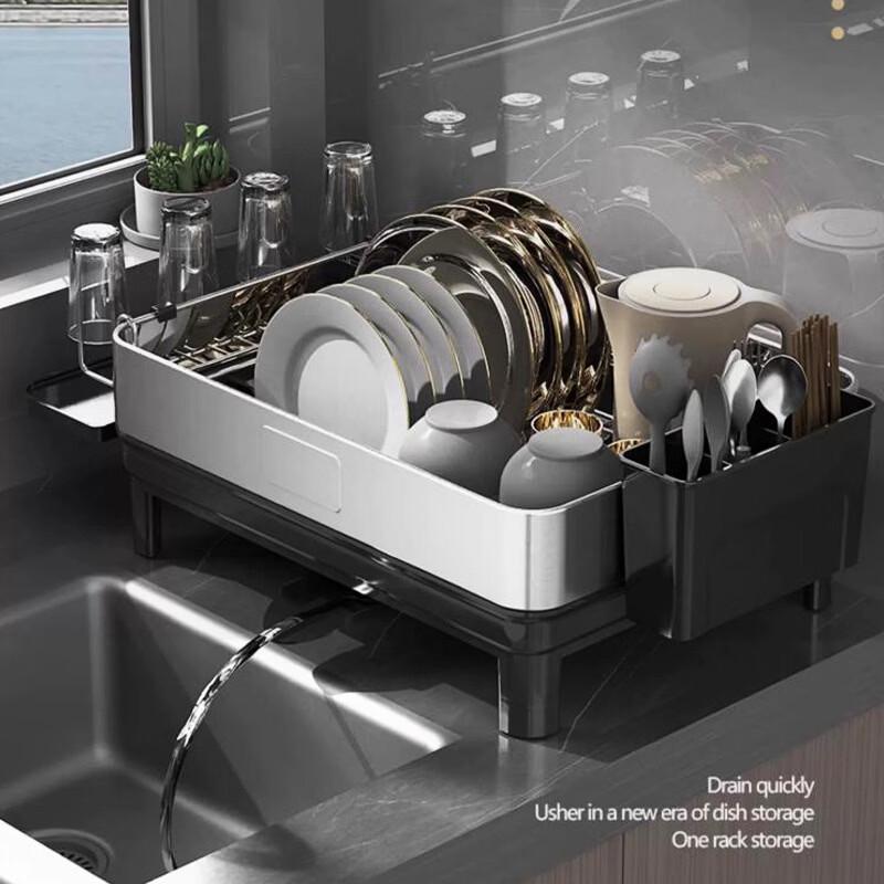 Stainless Steel Kitchen Sink Dish Drainer Rack