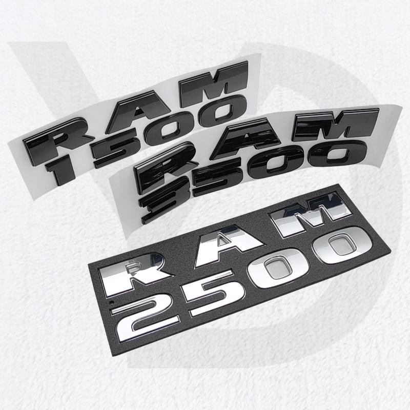 ABS Car Fender Emblem Stickers for Dodge RAM1500 RAM2500 RAM3500 RAM 1500 2500 3500 Logo Rear Trunk Badge Decals Accessories