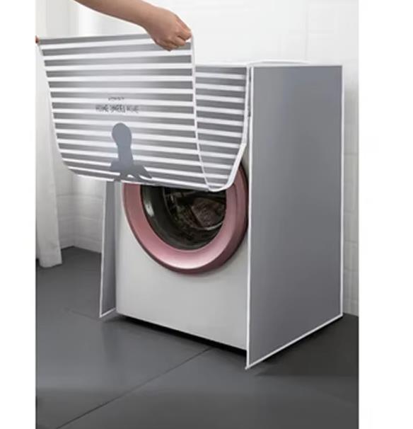 PEVA Thick Washing Machine Cover - Waterproof Dustproof Universal Fit for Top/Load Washers, Kids-Friendly Foldable Protector