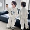 Spring Boys Tracksuit Children Fashion Sets Kids Long Sleeved Sweater Sweatpants Teen Collar Half Zip Casual Outfits