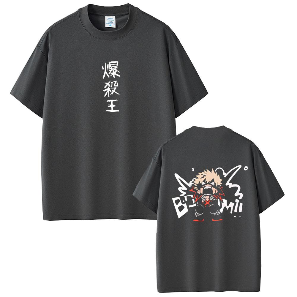 Hot Sale Anime My Hero Academia Bakugou Katsuki Graphic Tshirt Unisex Women Casual Soft Cotton Y2K Tshirt Male Unisexga Funny Tees