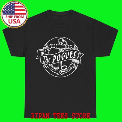 The Pogues Black T-Shirt Tee Top Unisex