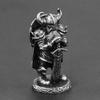 White Copper Viking Swordsman Figurines Miniatures Metal Brass Solider Model Car Ornament Craft Decoration Accessories