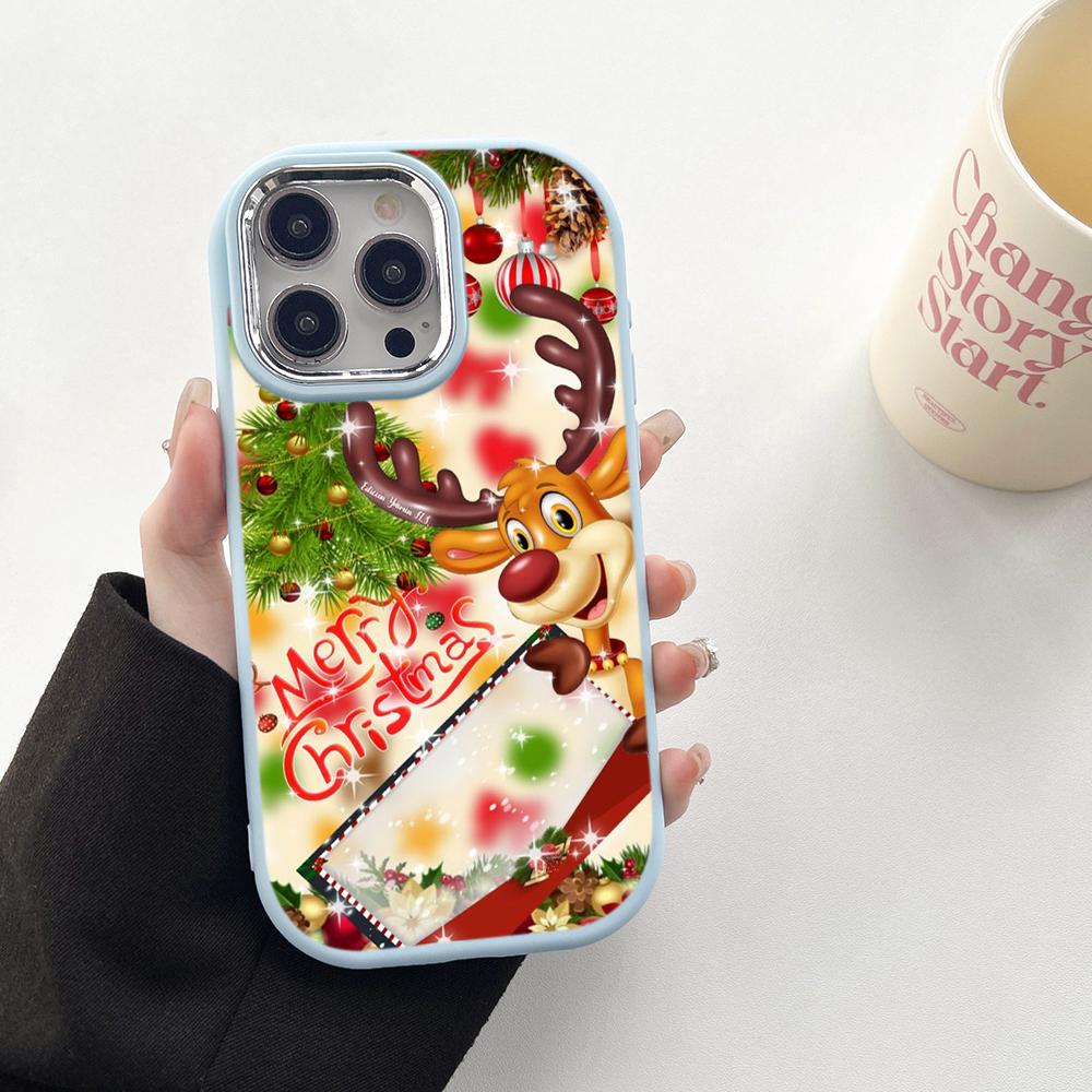 N107 Happy New Year Christmas art Soft Phone Cases для Samsung S24 S23 Plus A15 A35 A54 — фото 17