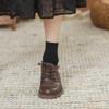 Leather Small Leather Shoes Women's British Style 2024 Spring and Autumn New Lace Up College Japanese JK Women's Shoes Thick Sol