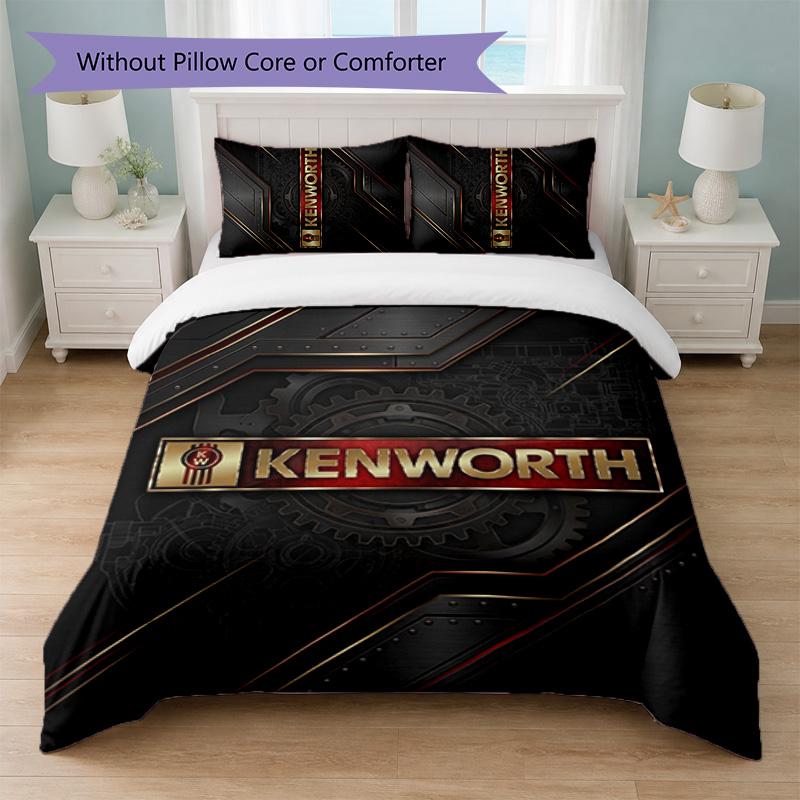 Set Biancheria da Letto Kenworth Stampa 3 Pezzi Copripiumino con Due Federe Biancheria da Letto Morbida per Camera da Letto Domestica