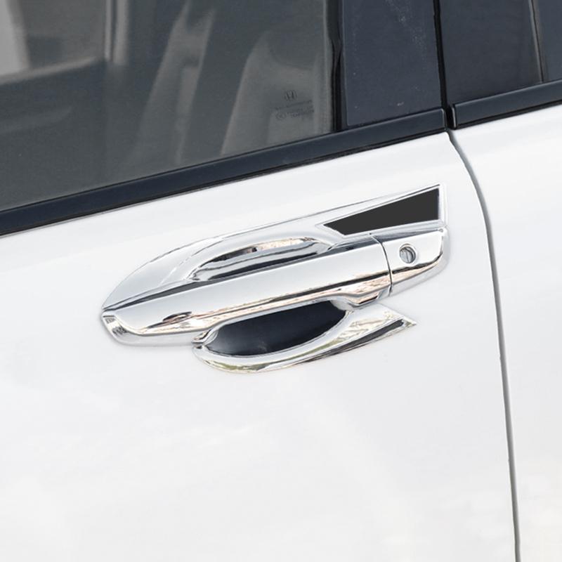 ABS Carbon Fiber Car Door Handle Protective Covers Trim Door Bowl Cover Sticker For Honda Crv CR-V 2017 2018    2022