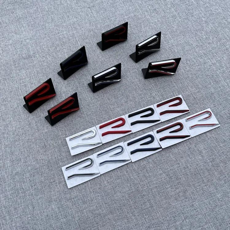 2026 New For VW VOLKSWAGEN Metal Car Front Grille Rear Trunk Sticker for Volkswagen R Line R Logo POLO PASSAT B5 B6 B7 Golf 5 6