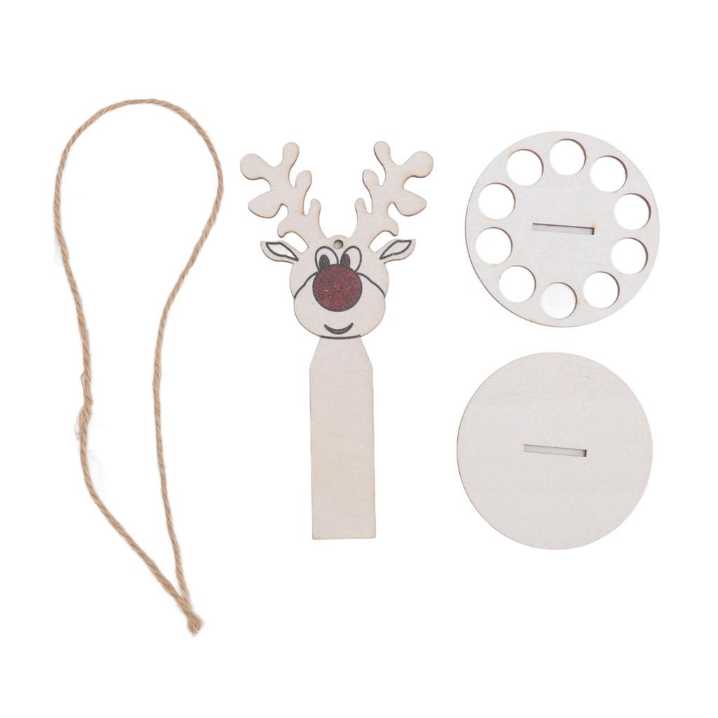 Madeira Natal Único Porta Dinheiro Bolo de Dinheiro Enfeites de Natal DIY Pequena Decoração