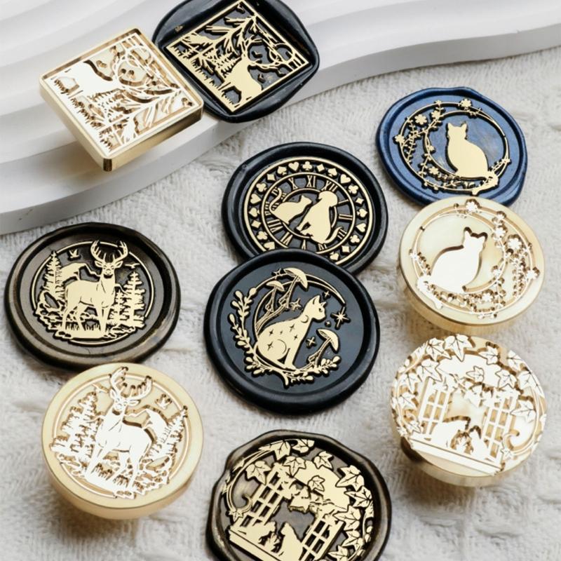 Tierische Serie Wachssiegelstempel Lieblicher Bär Siegelwachsstempel für Einladungen Umschläge Karten Foto Brief Dekoration