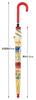 Skater Curious George for Ages Elementary School with Clear Window for Clear Manual Opening for Finger Pinch 8 Children's Umbrella, 45cm, Design, 5-6,