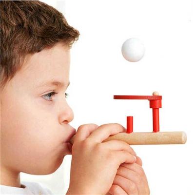 Patlayıcı Ahşap Süspansiyon Topu Üfleyici çocuk Erken Eğitim Bulmaca Ebeveyn-çocuk Oyunları Eğitim Akciğer Kapasiteli Oyuncaklar