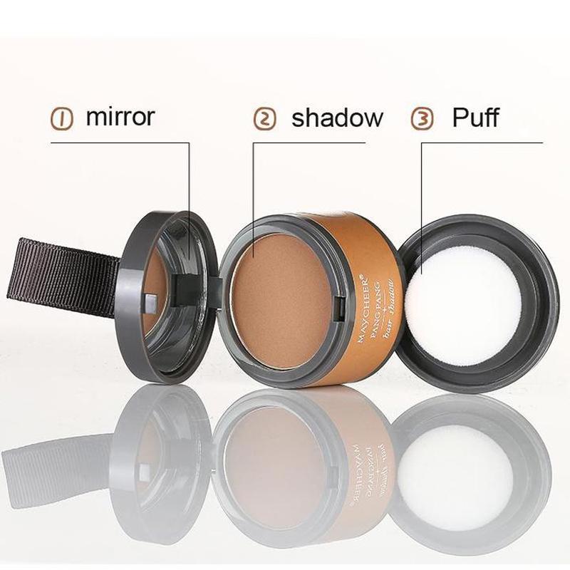 Natürliches, sofort schwarzes Ansatz-Cover-up-Haaransatz-Puder, flauschiges Haar-Puder in 3 Farben, Haaransatz-Schatten-Concealer