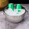 Modern Hammered Metal Ice Buckets Set Of 2 Gift Ice Container Set For Chilling Wine Beer And Cocktails At Gatherings