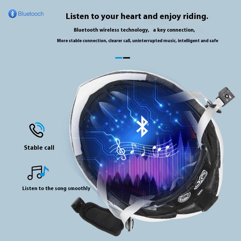 Casca de Bicicletă Șosea Munte Ciclism cu Multifuncție Bluetooth Muzică Apel Telefonic Lumină de Avertizare LED Siguranță