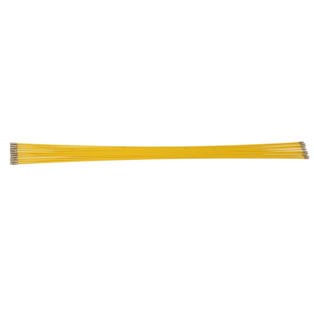 10 Stück 4mm Fiberglas Einziehband Kabel Elektro Fischband Zug- & Schiebe-Set (100 cm)