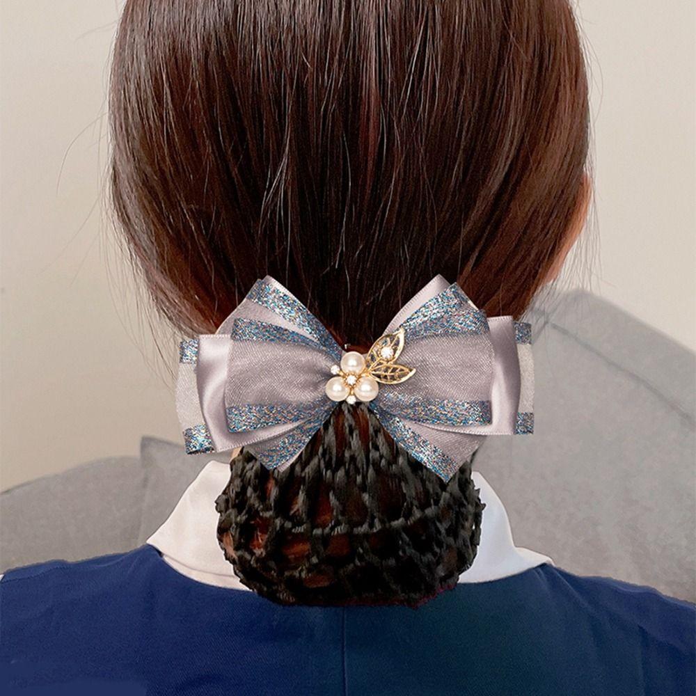 

Зажимы для хвоста, заколки для волос, сетка, профессиональный головной убор, корейский булочка, снуд, женские весенние зажимы