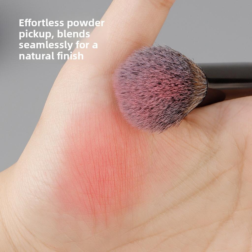 Single double head flame brush head design grooming brush contour smudging concave design oblique knife foundation nose bridge brush