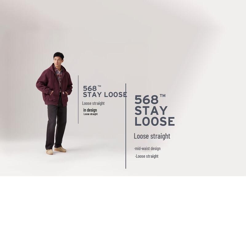 Levi's Men's 568 Barn Style Loose Straight-Fit Jeans