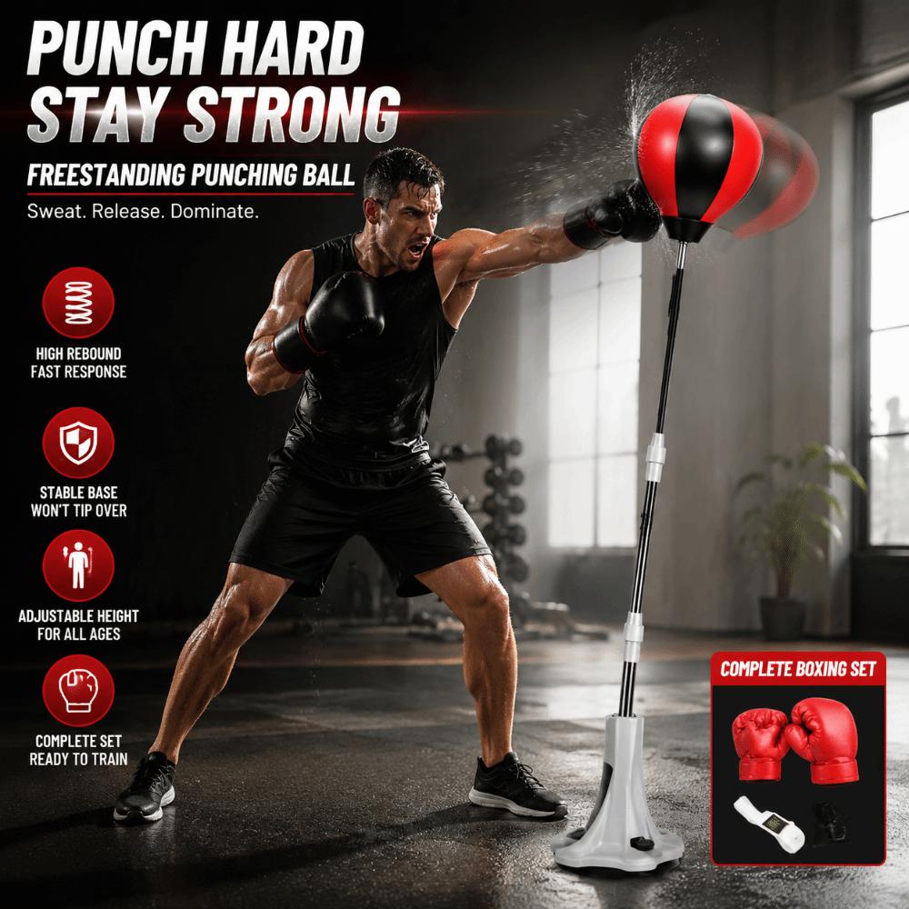 Indoor Boxing Speed Punching Ball Standing Reflex Training Auxiliary Tool  Cardiovascular Health