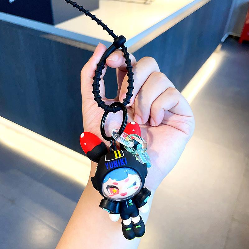 

Rabbit Keychain Yuniki Stylish And Cute Key Holder Available In Black Green Yellow Red чёрный