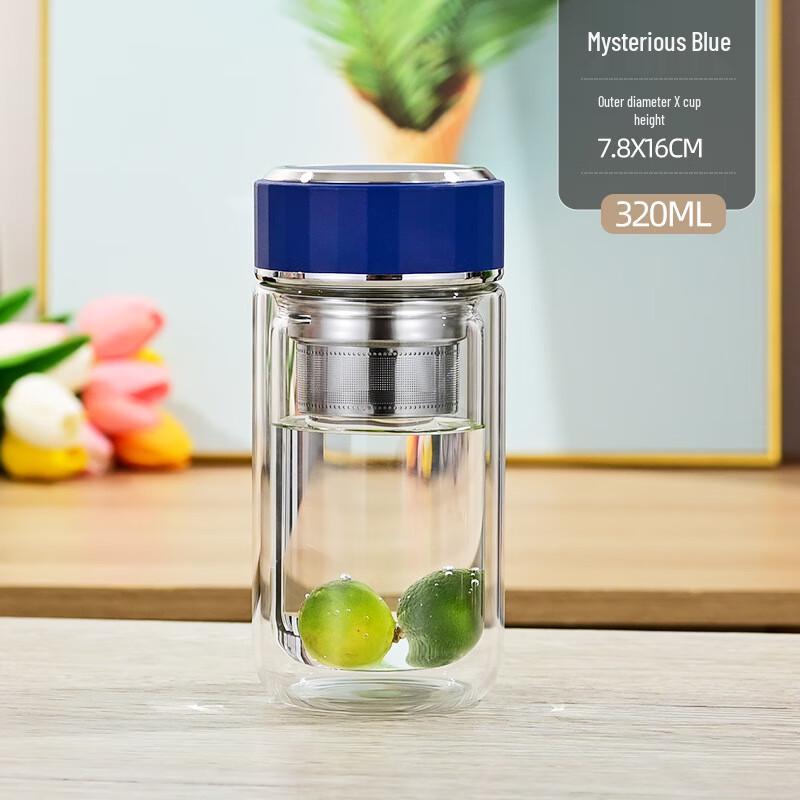 Double-Layer High Borosilicate Glass Tea Cup