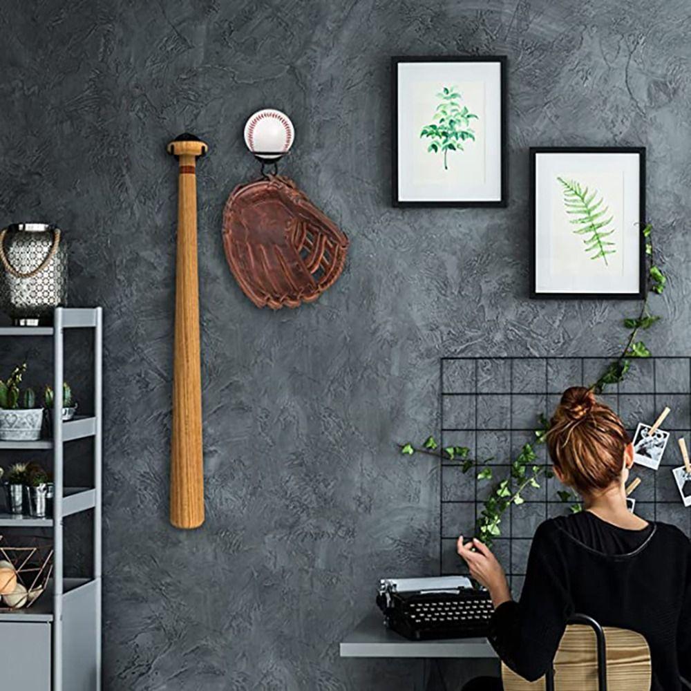 Hanger Baseball Display Heavy-Duty Wall Mount Rack Accessories Memorabilia Holder