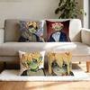 Mushroom Oasis Anime  Pillowcase Casual Style Decoration Suitable for Home Decoration Excluding Pillow Core