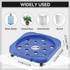 Bucket Cart 360-Degree Rotating Casters Trolley with Brake System 5 Gallon Bucket Holder for Flower Pot Home Indoor Outdoor Dorm