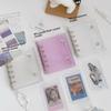 PVC Glitter Transparent A7/M5 Loose-Leaf Notebook & Storage Set