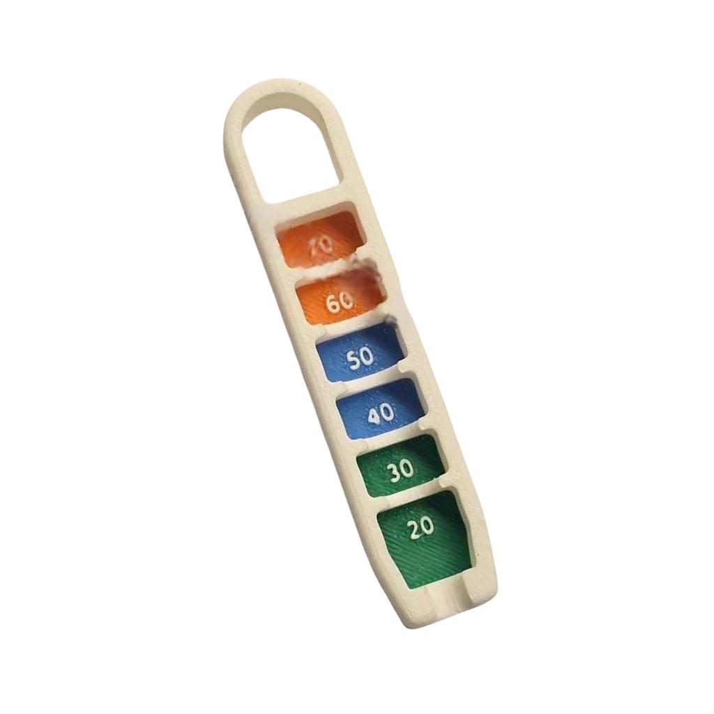 Golf Tee Height Gauge Elevator Portable Adjuster Precise Placement 20-70mm Measurement Tool for Consistent Swings