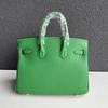 Gold Buckle Classic Fashionable Women's First-layer Cowhide Lychee Leather Handbag
