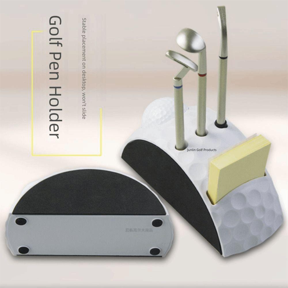 1 Set Decoration Golf Ball Pencil Holder Anti Slip Base Golf Pen Set  Golf Gift