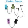 6 Pack 15cm Ribbon Guitar Patches Cable Low Capacitance Metal Conductors for Pure Tone and Low Noise Signal Transmission
