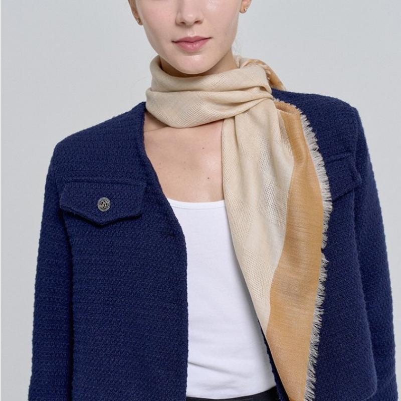 Dal Air Cashmere Scarf Ivory Nobles