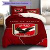 Alahly Pattern Bedding,Quilt Set Quilt Cover Pillowcase Home Decoration Birthday Gift (1 * duvet cover + 2 * pillowcase, without core)