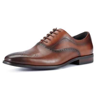 Fashion 2024 Hot Sale Luxury Classic Style Genuine Leather Oxford Shoes for Men Durable Top Layer Cowhide Formal Dressing Shoes