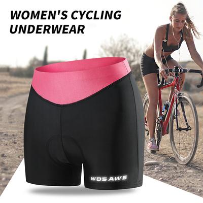Sous-vêtements de cyclisme pour femmes, cuissards de vélo rembourrés, respirants, VTT, cyclisme