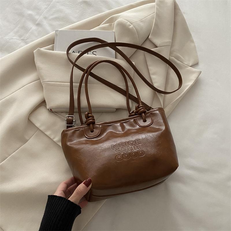 

Ретро-портативная сумка для овощей, женская осенне-зимняя сумка-тоут в корейском стиле, универсальная сумка-мессенджер