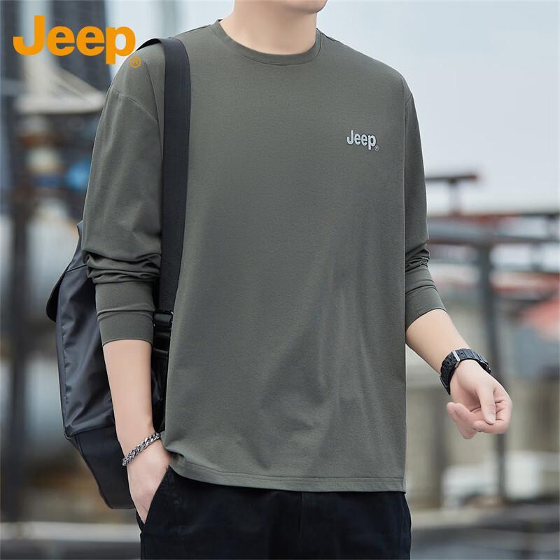 JEEP Men s Long Sleeve Round Neck T-Shirt XL