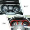 Dashboard Trument Box Ring Trim Cover Bezels For Ford Mustang 2010-2014 Red