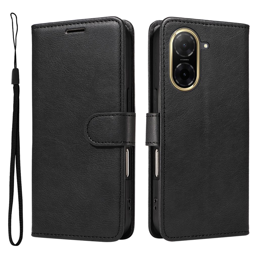 For Xiaomi Redmi A5 4G (171.7*77.8*8.3mm) Leather Wallet Case with Strap Solid Color Phone Stand Cover