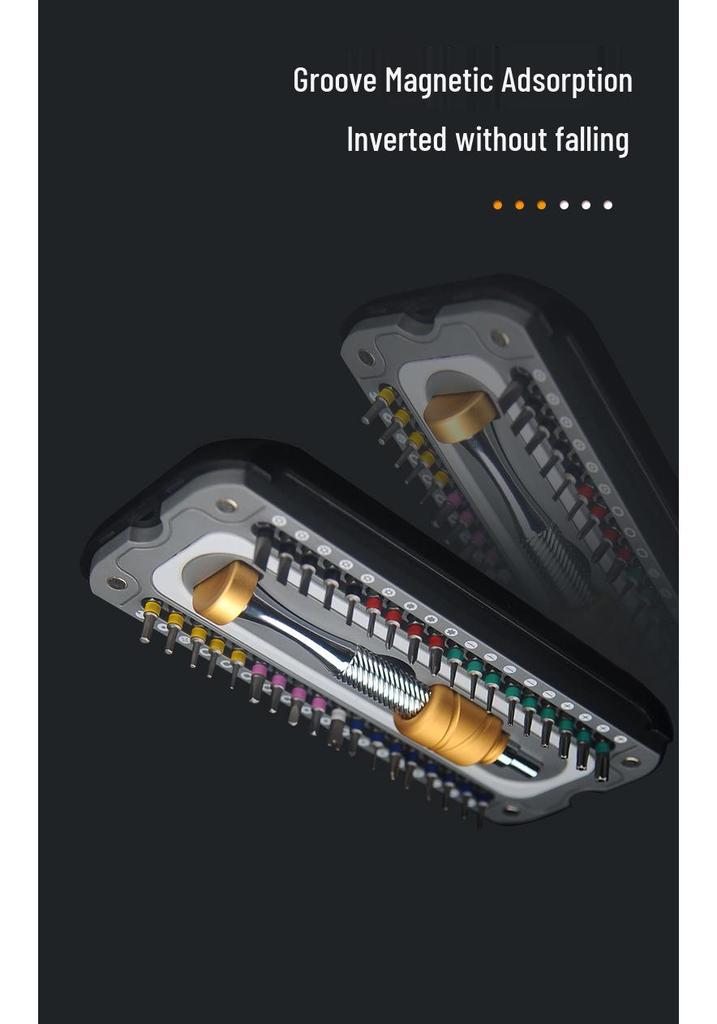 All-Metal 37-in-1 Inertial Screwdriver Set for Electronics and Home Use