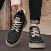 Fashion Men's Shoes New British Retro Mid Top Black Versatile Men's Platform Anti Slip Casual Workwear Shoes Trendy Low Top Short Boots